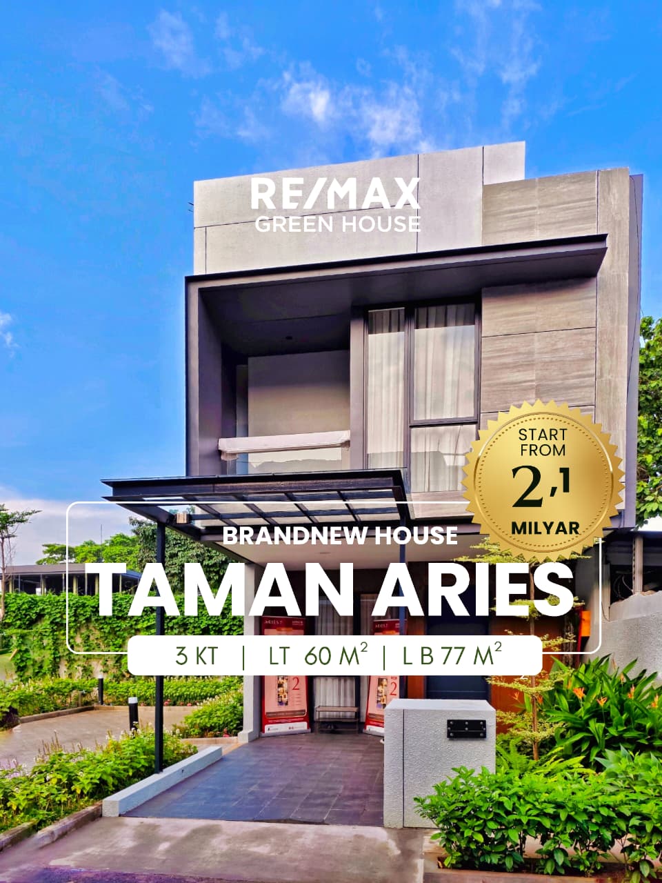Dijual Rumah Brand New Di Taman Aries